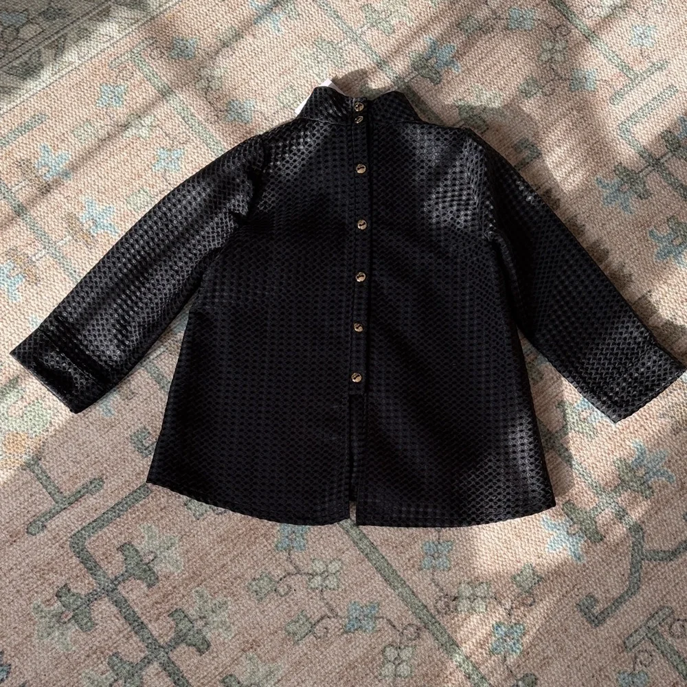 BURU x Mary Orton Mod Top in Black Dot | Size Small NWT - Picture 6 of 6